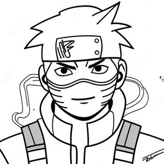 หน้ากระดาษระบายสี Kakashi 1780-1435