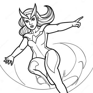 Scarlet Witch Coloring Pages