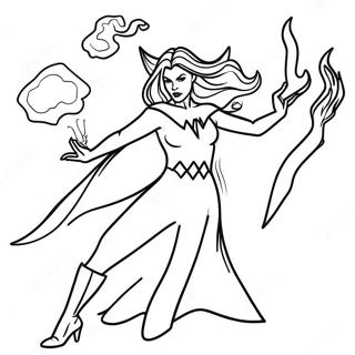 Scarlet Witch Coloring Pages