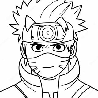 หน้ากระดาษระบายสี Kakashi กับ Sharingan 1781-1425