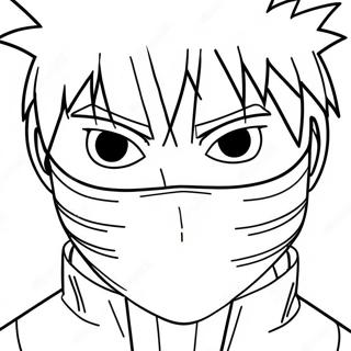 หน้ากระดาษระบายสี Kakashi กับ Sharingan 1781-1428