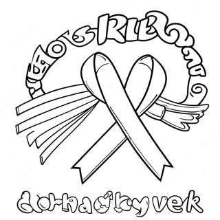 Red Ribbon Week Flyer Coloring Pages