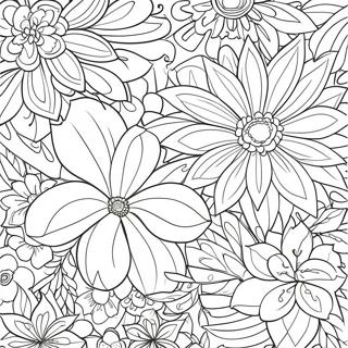 Finished Flowers Coloring Page 17870-14101