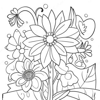 Finished Flowers Coloring Page 17870-14102