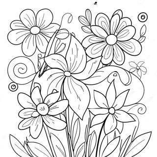 Finished Flowers Coloring Page 17870-14103