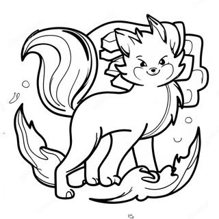 Nine Tailed Fox Naruto Coloring Pages