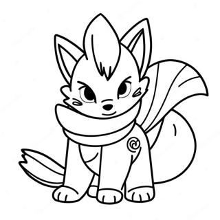 Nine Tailed Fox Naruto Coloring Pages