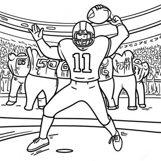 Exciting Superbowl Game Scene Coloring Page 17951-14177