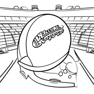 Exciting Superbowl Game Scene Coloring Page 17951-14179