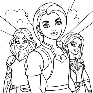 Descendants 3 Coloring Page 17960-14165