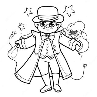 Mal In Magical Outfit Coloring Page 17961-14169