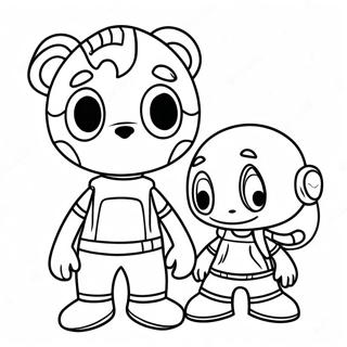 Mikey And Jj Coloring Page 18020-14226