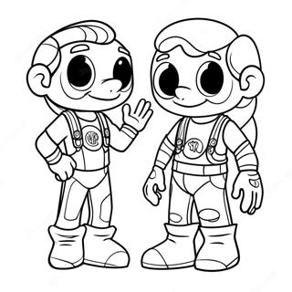 Mikey And Jj Coloring Page 18020-14228