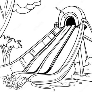 Water Park Coloring Pages