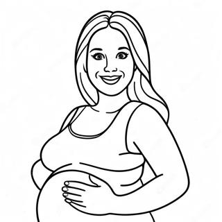 Pregnant Coloring Pages