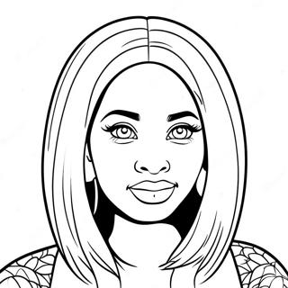 Nicki Minaj Coloring Pages