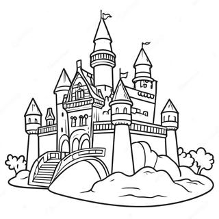 Colorful Legoland Castle Coloring Page 18171-14342