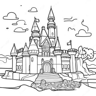 Colorful Legoland Castle Coloring Page 18171-14343