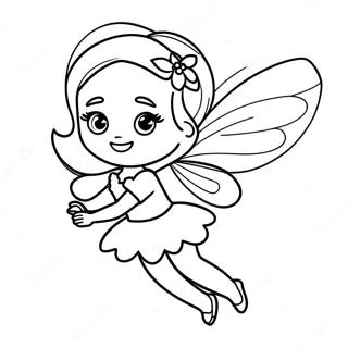 Sparkling Barbie Fairy In Flight Coloring Page 18181-14360