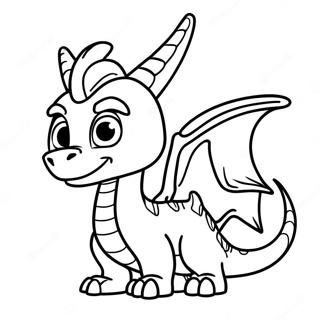 Spyro Breathing Fire Coloring Page 18251-14410