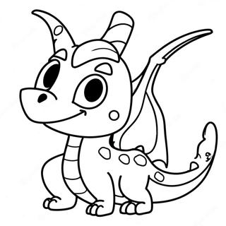 Spyro Breathing Fire Coloring Page 18251-14411