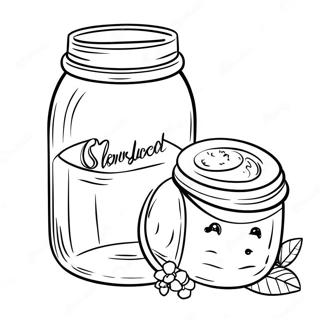 Mason Jar Coloring Page 18270-14420