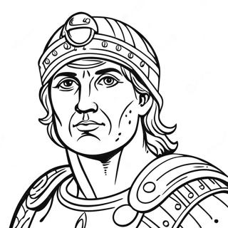 Ancient Roman Soldier Coloring Page 18281-14434