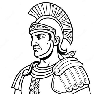 Ancient Roman Soldier Coloring Page 18281-14436