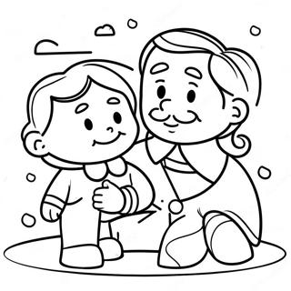 Preschool Father S Day Coloring Page 18290-14467