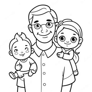 Preschool Fathers Day Coloring Pages