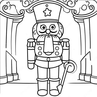 Festive Nutcracker Soldier Coloring Page 1831-1473