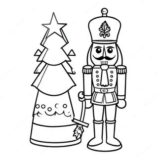 Festive Nutcracker Soldier Coloring Page 1831-1474