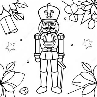 Festive Nutcracker Soldier Coloring Page 1831-1475