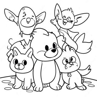 Monty And Friends Adventure Coloring Page 18321-14460