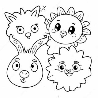 Silly Animal Faces Coloring Page 18340-14477