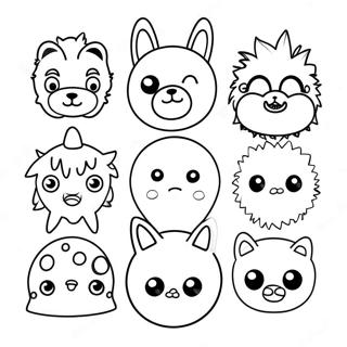 Silly Animal Faces Coloring Page 18340-14480