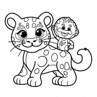 Diego And Baby Jaguar Adventure Coloring Page 18351-14489