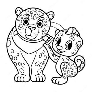 Diego And Baby Jaguar Adventure Coloring Page 18351-14490