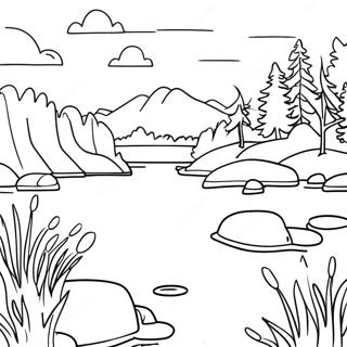 Beautiful Minnesota Lakes Coloring Page 18371-14554