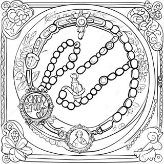 Rosary Coloring Pages