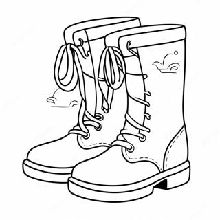 Boots Coloring Pages