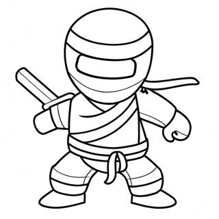 Ninja Roblox Coloring Pages