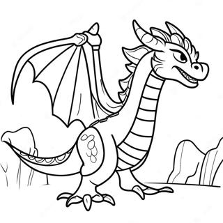 Ninjago Dragon Battle Coloring Page 18461-14585