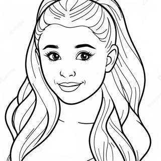 Ariana Grande Coloring Page 1850-1495