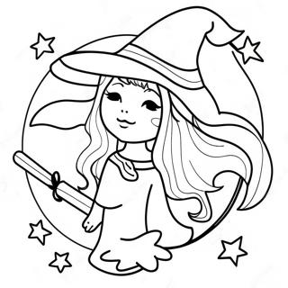 Witchy Coloring Page 1860-1492