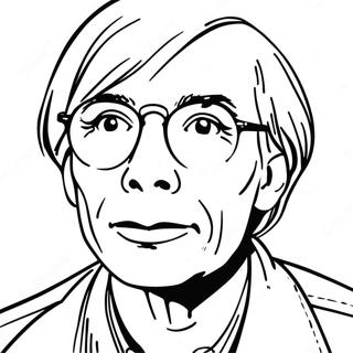 Andy Warhol Coloring Page 18610-14693