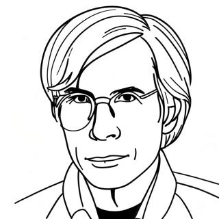 Andy Warhol Coloring Page 18610-14694