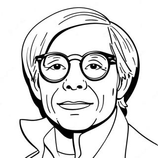 Andy Warhol Coloring Page 18610-14695