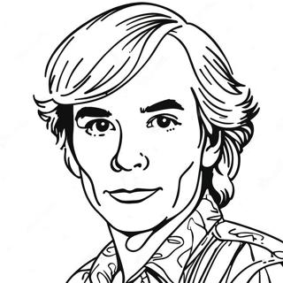 Colorful Andy Warhol Art Coloring Page 18611-14697