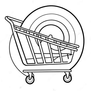 Target Shopping Cart Coloring Page 18691-14769